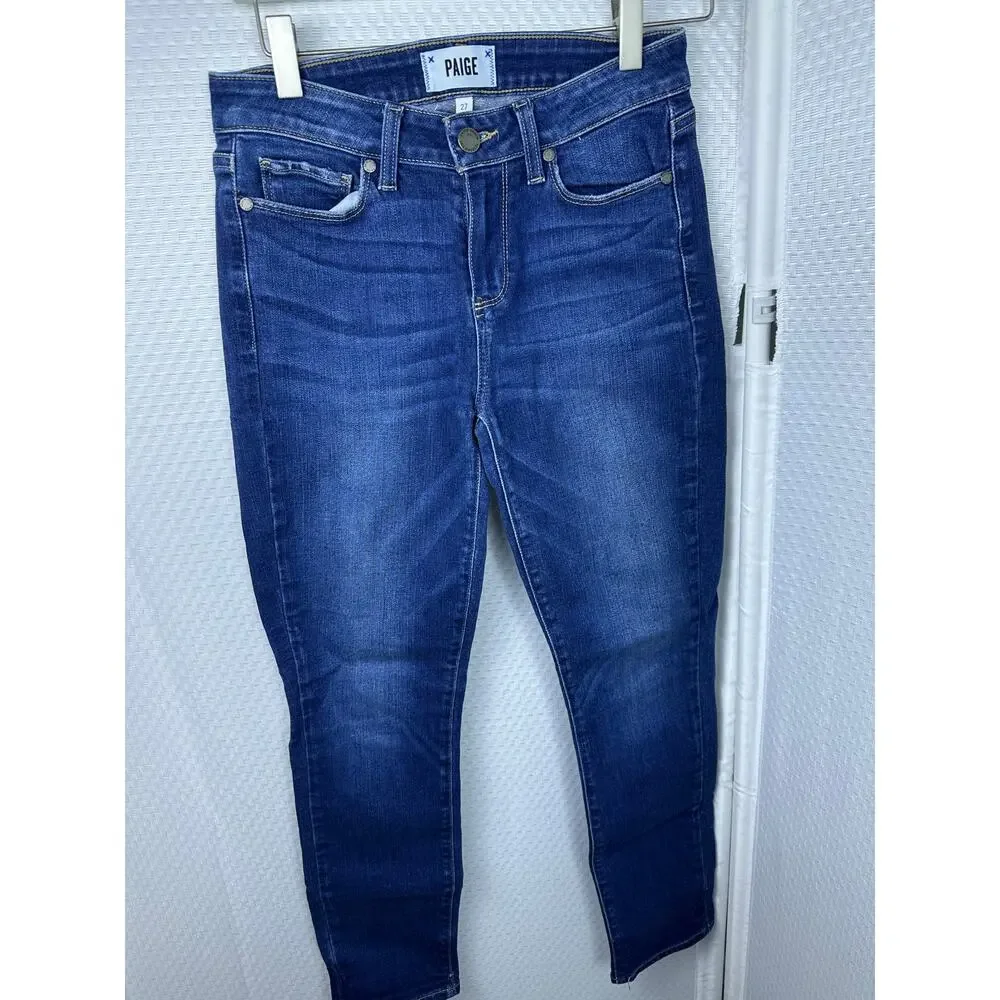 PAIGE Women’s Size 27 Dark Wash Kylie Crop Denim Jeans